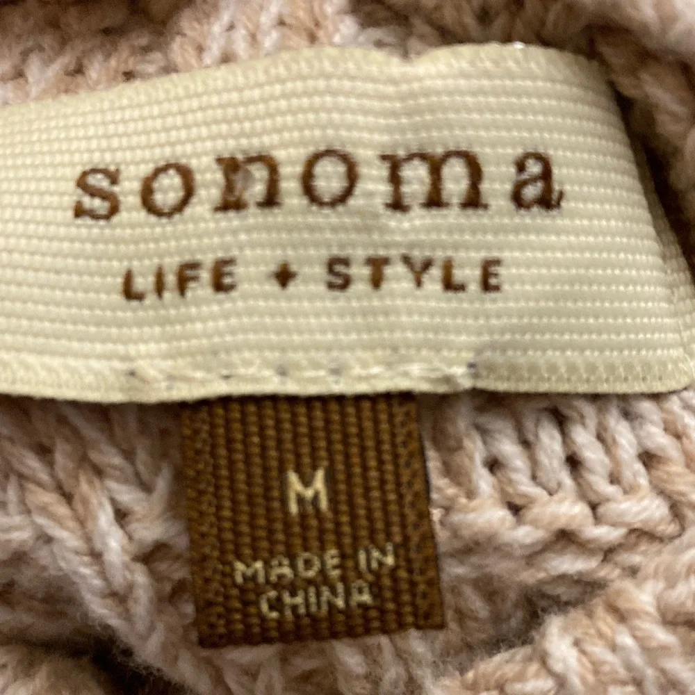 Women's‎ Beige Button-Up Sweater M
